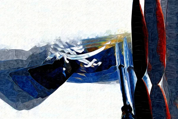 Κρανίο Και Οστά Μια Πειρατική Σημαία Τέχνη Εικονογράφηση Σκίτσο Vintage — Φωτογραφία Αρχείου