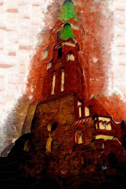 Sopot sanat çiziminde kare ve gezinti mimari dönüm noktası