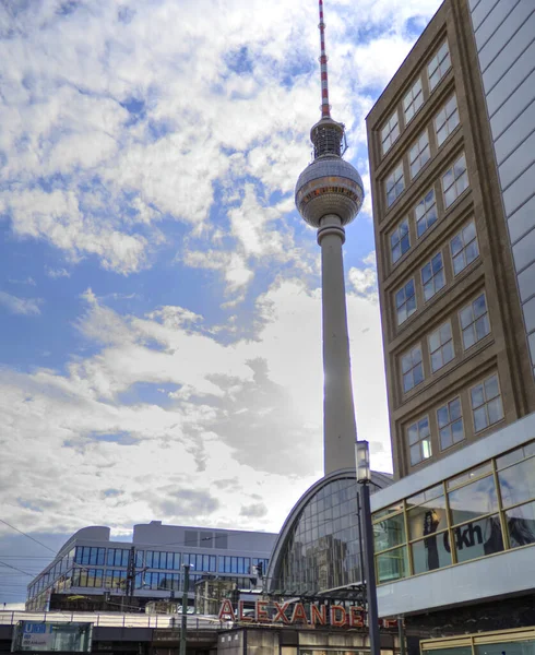 Berlijn Bahnhof Berlijn Alexanderplatz Vintage Retro Antiek — Stockfoto