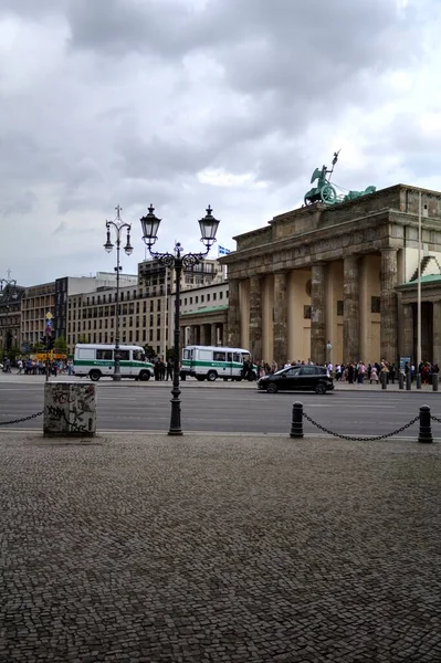 Berlin Brandenburg Gate Berlin Photography Vintage Retro Antique — 스톡 사진