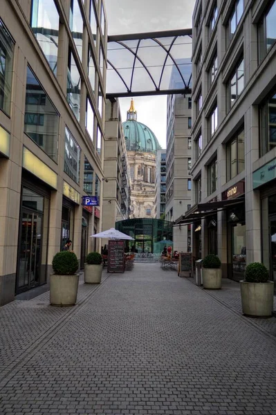 Edifícios Berlim Arranha Céus Modernos — Fotografia de Stock