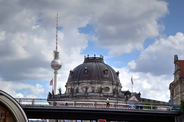 Berlín Vista Ciudad Con Torre Centro Alemania — Foto de Stock