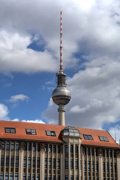 Berlín Vista Ciudad Con Torre Centro Alemania — Foto de Stock