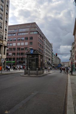 Berlin konut ön cephesi - ev dış eski antika antika