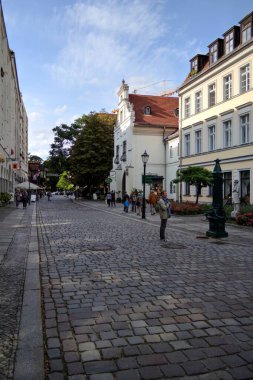 Berlin konut ön cephesi - ev dış eski antika antika