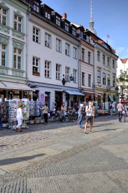 Berlin konut ön cephesi - ev dış eski antika antika