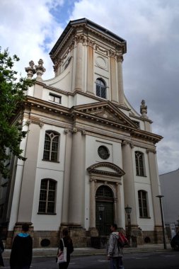 Berlin konut ön cephesi - ev dış eski antika antika