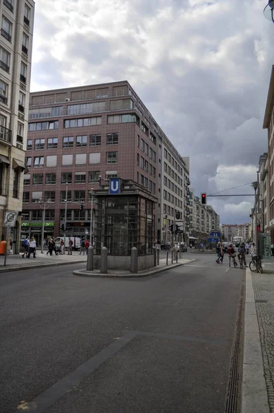 Berlino Facciata Dell Edificio Residenziale Casa Esterna Vecchio Vintage Retrò — Foto Stock