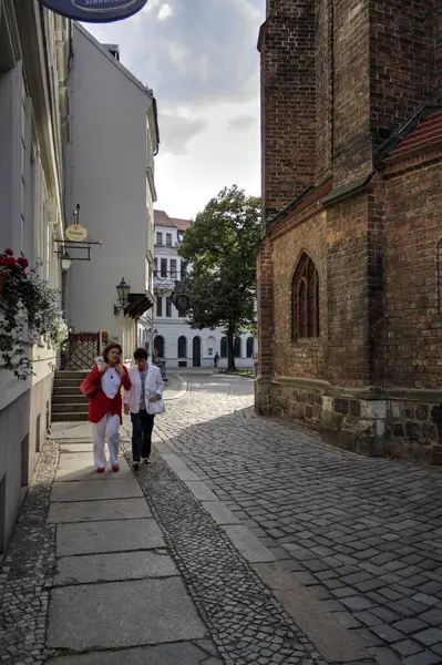 Berlínská Fasáda Obytné Budovy Dům Exteriér Starý Vintage Retro Starožitnost — Stock fotografie