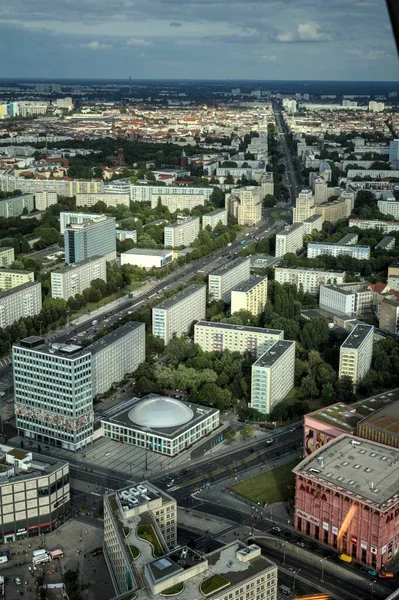 Βερολίνο Skyline Panorama Πύργο Τηλεόρασης Και Spree River Στο Ηλιοβασίλεμα — Φωτογραφία Αρχείου