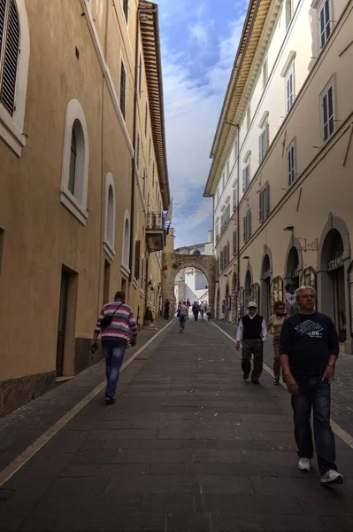 Ancient Alleyway Historic Town Assisi Umbria Italy — Stock Photo, Image