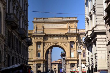 Palazzo Vecchio ile Piazza della Signoria, Floransa, İtalya