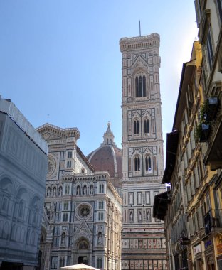 Florence Duomo, İtalya. Santa Maria del Fiore Katedrali (Çiçekli Aziz Mary Bazilikası). Gündüz şehri