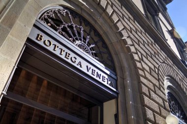 Floransa, Toskana 'da dar bir cadde. İtalya fotoğraf klasikleri