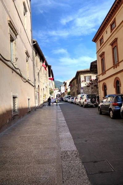 Ancienne Ruelle Dans Ville Historique Assise Ombrie Italie — Photo