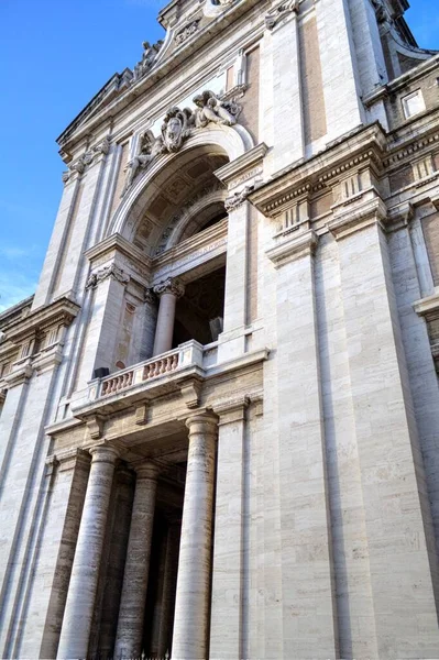 Visa Basilikan Santa Maria Degli Angeli Nära Assisi Italien — Stockfoto