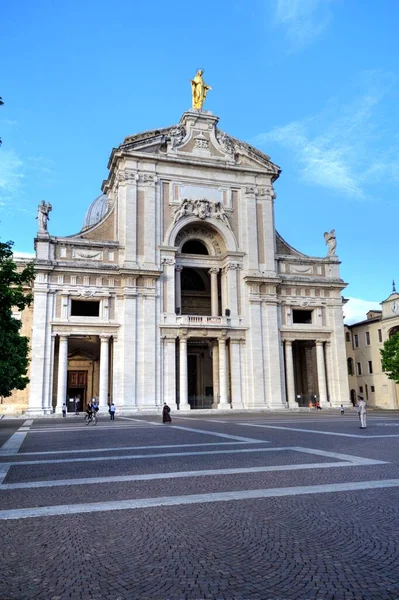 Vista Basílica Santa Maria Degli Angeli Perto Assis Itália — Fotografia de Stock