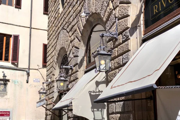 Arquitectura Restaurantes Centro Ciudad Vieja Firenze Italia — Foto de Stock
