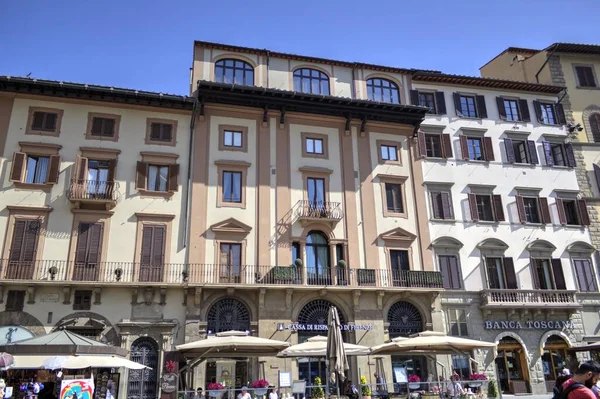 Piazza Della Signoria Palazzo Vecchio Florence Italy — стокове фото