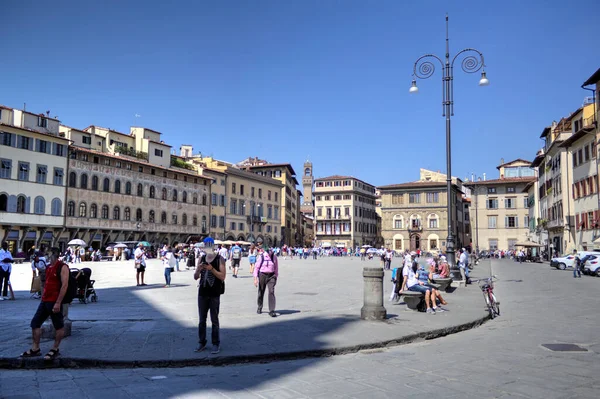 Piazza Della Signoria Palazzo Vecchio フィレンツェ イタリア — ストック写真