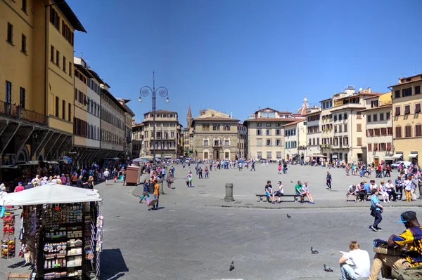 Piazza Della Signoria Palazzo Vecchio フィレンツェ イタリア — ストック写真