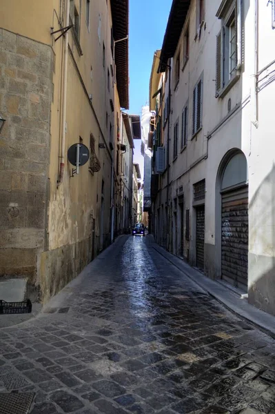 Narrow cozy street in Florence, Tuscany. Italy photography vintage retro