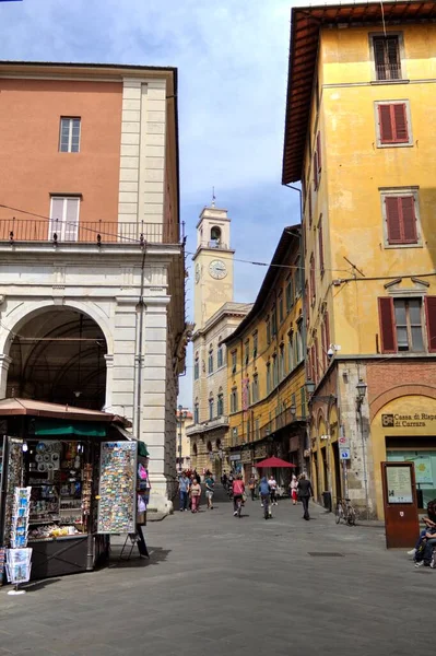 フィレンツェ トスカーナで最も狭い居心地の良い通り イタリアの写真ヴィンテージレトロ — ストック写真