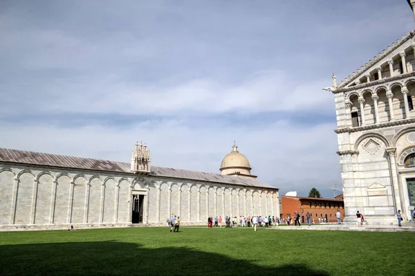 Piza Piazza Miracoli Włochy Wieża Kościół — Zdjęcie stockowe