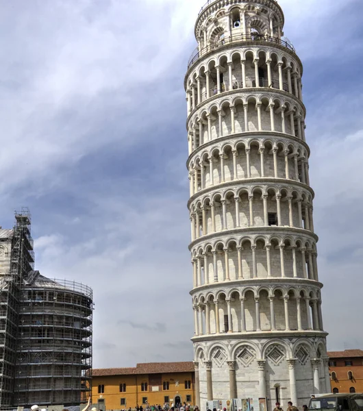 Pisa Nın Güzel Sokak Manzarası Pisa Kulesi Pisa Talya — Stok fotoğraf