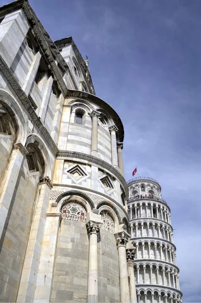 Pisa Nın Güzel Sokak Manzarası Pisa Kulesi Pisa Talya — Stok fotoğraf