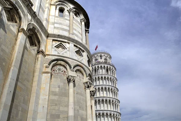 Pisa Nın Güzel Sokak Manzarası Pisa Kulesi Pisa Talya — Stok fotoğraf