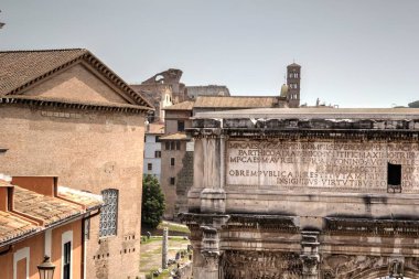Roman ruins in Rome, Forum Romanum Italy