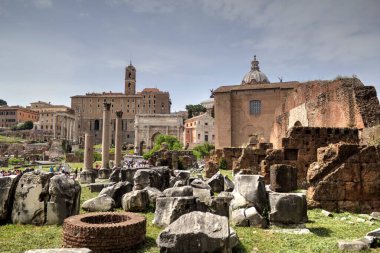 Roman ruins in Rome, Forum Romanum Italy