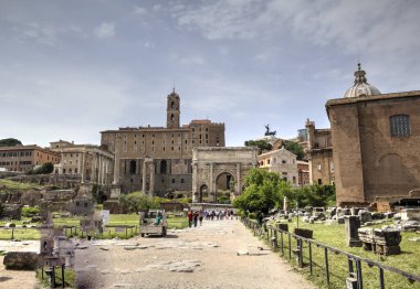 Roman ruins in Rome, Forum Romanum Italy