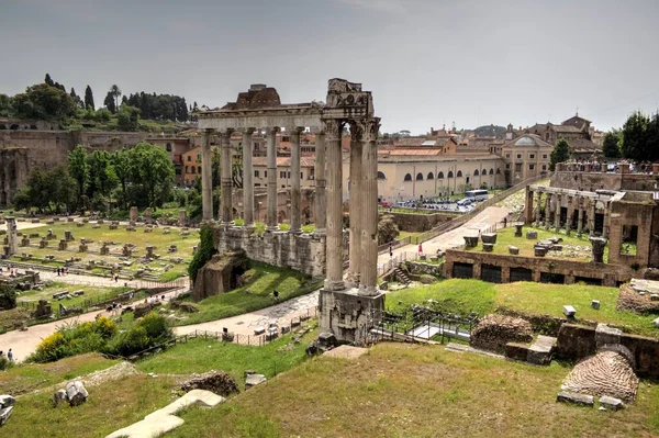 Roman Ruins Rome Forum Romanum Italy — Stockfoto