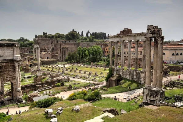 Roman Ruins Rome Forum Romanum Italy — Stockfoto