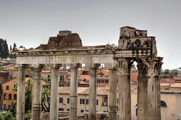 Roman Ruins Rome Forum Romanum Italy — Stockfoto