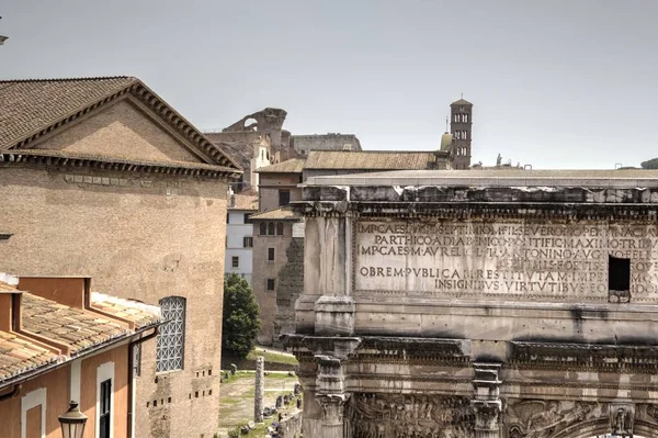 Roman Ruins Rome Forum Romanum Italy — ストック写真
