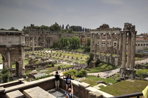 Roman Ruins Rome Forum Romanum Italy —  Fotos de Stock