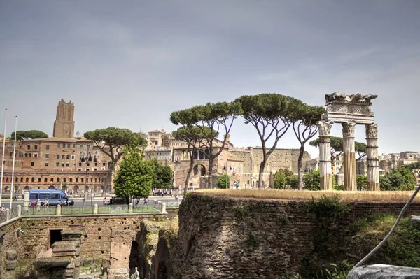 Roman Ruins Rome Forum Romanum Italy — 图库照片