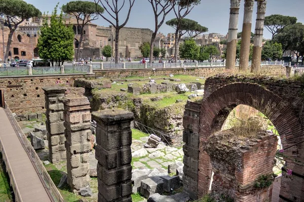 Roman Ruins Rome Forum Romanum Italy —  Fotos de Stock