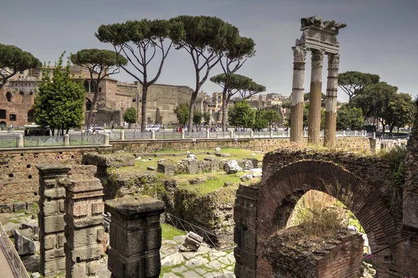 Roman Ruins Rome Forum Romanum Italy — Φωτογραφία Αρχείου