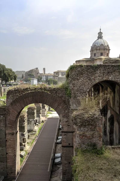 Roman Ruins Rome Forum Romanum Italy — Stockfoto