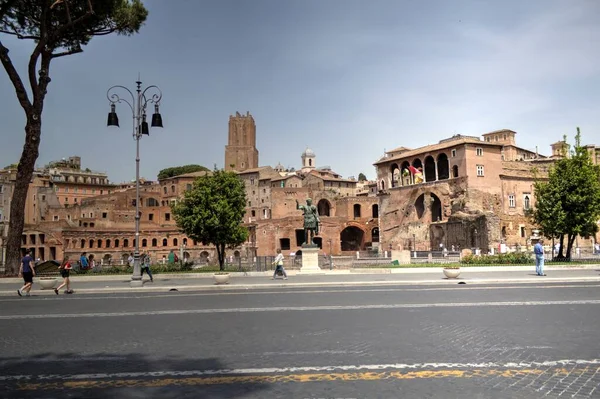 Römische Ruinen Rom Forum Romanum Italien — Stockfoto