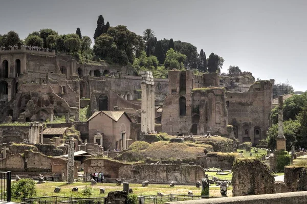 Römische Ruinen Rom Forum Romanum Italien — Stockfoto