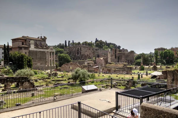 Roman Ruins Rome Forum Romanum Italy — ストック写真