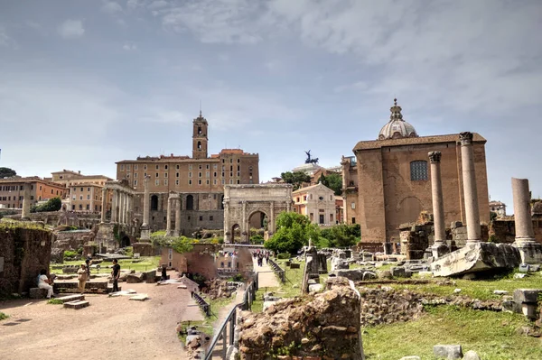 Roman Ruins Rome Forum Romanum Italy — ストック写真