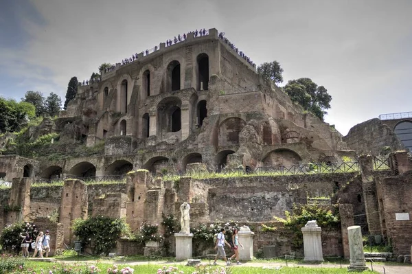 Римские Руины Риме Форум Romanum Italy — стоковое фото