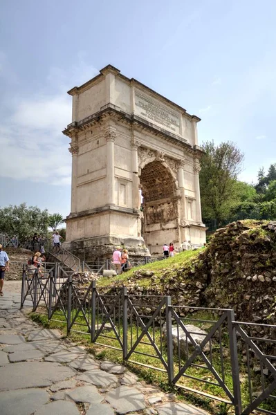 Римские Руины Риме Форум Romanum Italy — стоковое фото