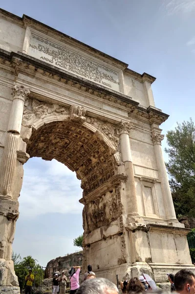 Roman Ruins Rome Forum Romanum Italy — Fotografia de Stock